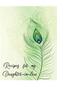 Recipes for my Daughter-in-law