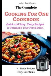 Complete Cooking for One Cookbook