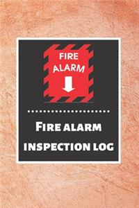 Fire alarm inspection log