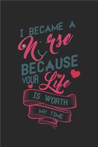 I Became a Nurse because your Life is worth my Time