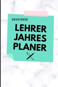 2019/2020 Lehrer Jahres Planer