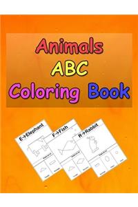 Animals ABC Coloring Book