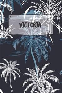 Victoria: Ruled Travel Diary Notebook or Journey Journal - Lined Trip Pocketbook for Men and Women with Lines