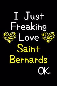 I Just Freaking Love Saint Bernards OK.