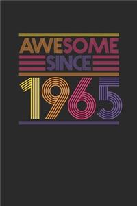 Awesome Since 1965: Dotted Bullet Grid Notebook / Journal (6 X 9 -120 Pages) - Birthday Gift Idea