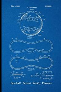 Baseball Patent Weekly Planner