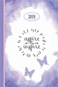 2019 Planner - Aspire to Inspire - Purple