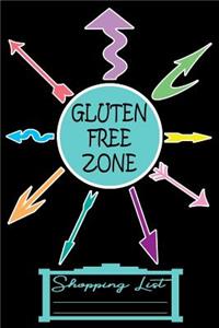 Gluten Free Zone 6 X 9 Shopping List Paper 200 Pages