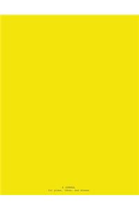 A Journal for Plans, Ideas, and Dreams