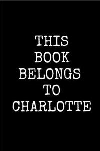 This Book Belongs To Charlotte