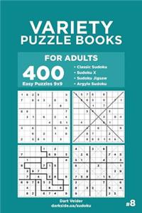 Variety Puzzle Books for Adults - 400 Easy Puzzles 9x9