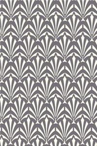 2019 Daily Planner Art Deco Pattern Design Grey White 384 Pages