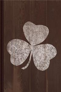 Vintage Distressed Shamrock Journal Notebook