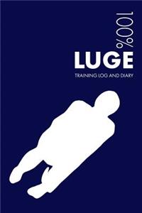 Luge Training Log and Diary