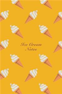 Ice Cream Notes