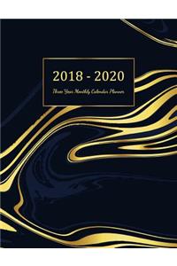 2018 - 2020 Three Year Monthly Calendar Planner