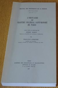 L'Obituaire Du Chapitre Collegial Saint-Honore de Paris