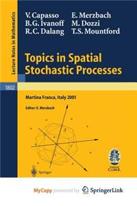Topics in Spatial Stochastic Processes