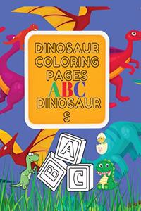 Dinosaur Coloring Pages ABC Dinosaurs