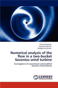 Numerical analysis of the flow in a two-bucket Savonius wind turbine