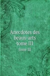 Anecdotes des beaux-arts