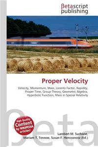 Proper Velocity