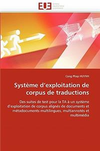 Système d''exploitation de Corpus de Traductions