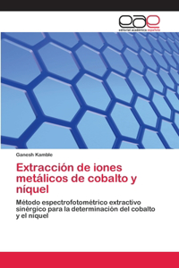 Extracción de iones metálicos de cobalto y níquel