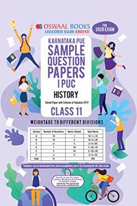 Oswaal Karnataka PUE Sample Question Papers I PUC Class 11 History Book (March 2020 Exam)