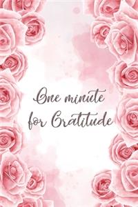 One minute for Gratitude