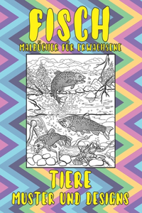 Malbücher für Erwachsene - Muster und Designs - Tiere - Fisch
