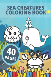 Sea Creatures Coloring Book