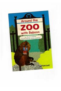 Harcourt School Publishers Trophies: On Level Individual Reader Grade 1 Around the Zoo Baboon