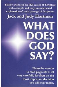 What Does God Say?