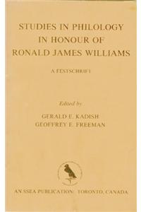 Studies in Philology in Honour of Ronald James Williams