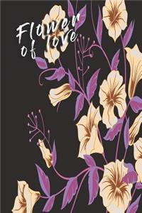 Notizbuch Flower of Love in Purpurn