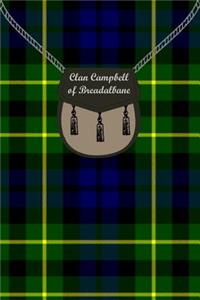 clan campbell of breadalbane Tartan Journal/Notebook