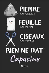 Rien ne bat Capucine - Notes