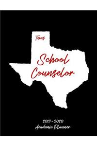 Texas School Counselor Academic Planner: An 18-Month Weekly Calendar - July 2019 - December 2020