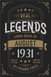 Real Legends were born in August 1931