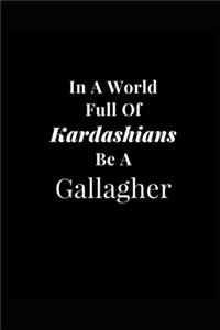 In A World Full of Kardashians Be A Gallagher