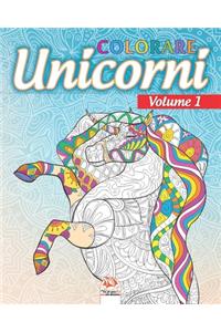unicorni colorare 1