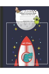Primary Composition Book Grades K-2 Story Paper Journal 8x10 55 Sheets/110 Pages