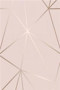Rose Gold Geometric Journal