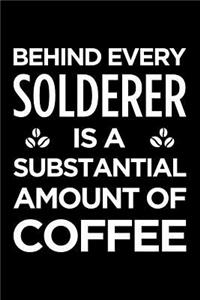 Behind Every Solderer Is a Substantial Amount of Coffee