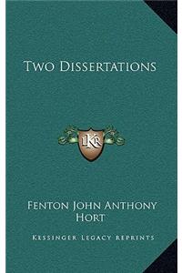 Two Dissertations