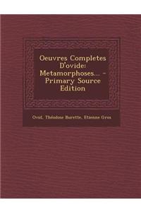 Oeuvres Completes D'Ovide