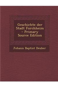 Geschichte Der Stadt Forchheim