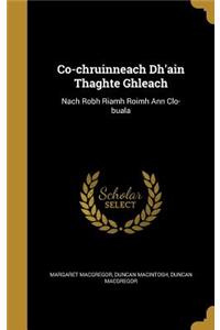 Co-chruinneach Dh'ain Thaghte Ghleach