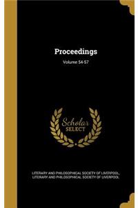 Proceedings; Volume 54-57